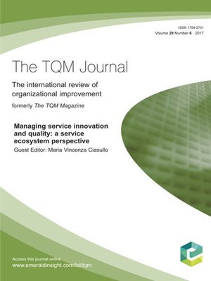 cover image of The TQM Journal, Volume 29, Number 6
